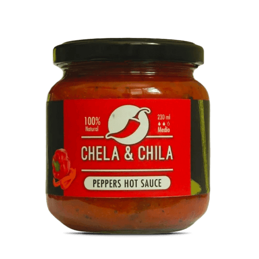 Salsa picante pimientos  Chela y Chila - 211 ml