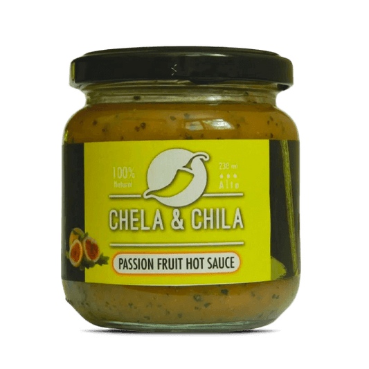 Salsa picante maracuya Chela y Chila -  211 ml