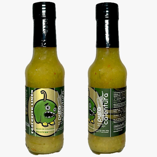 Fosforito limón medio picosa Pura Calentura - 165 ml.
