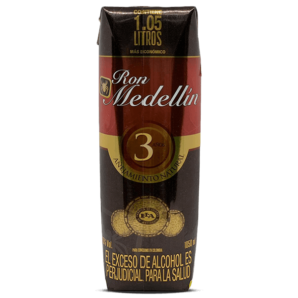 Ron Medellín añejo 3 años - 1 L