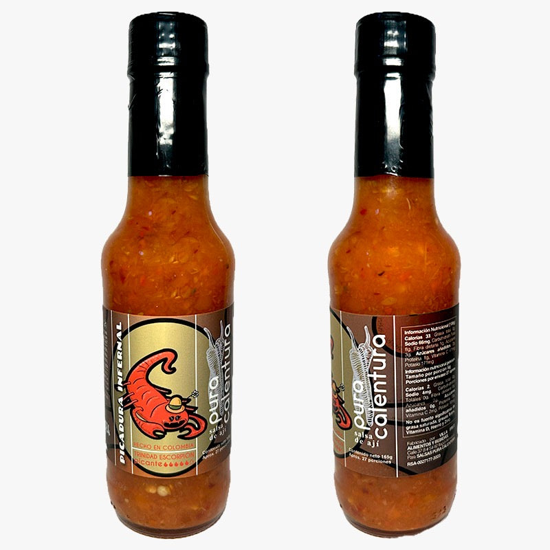 Picadura Infernal muy picosa Pura Calentura- 165 ml.