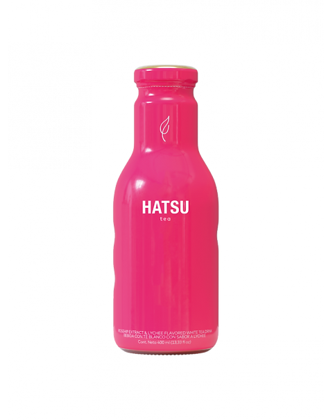 Hatsu té Rosado Sabor Té Rosado con un toque de rosas y lychee - 400mL