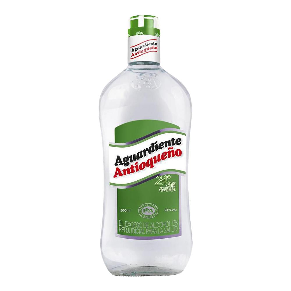 Aguardiente Antioqueño verde – 1 L
