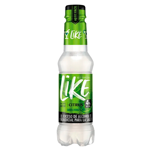 Aperitivo LIKE ICE COOLER Citrus vodka y limón botella - 300 ml