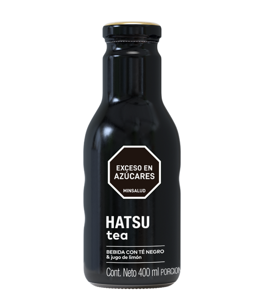 Hatsu té Negro Sabor Té Negro y jugo de limón - 400mL
