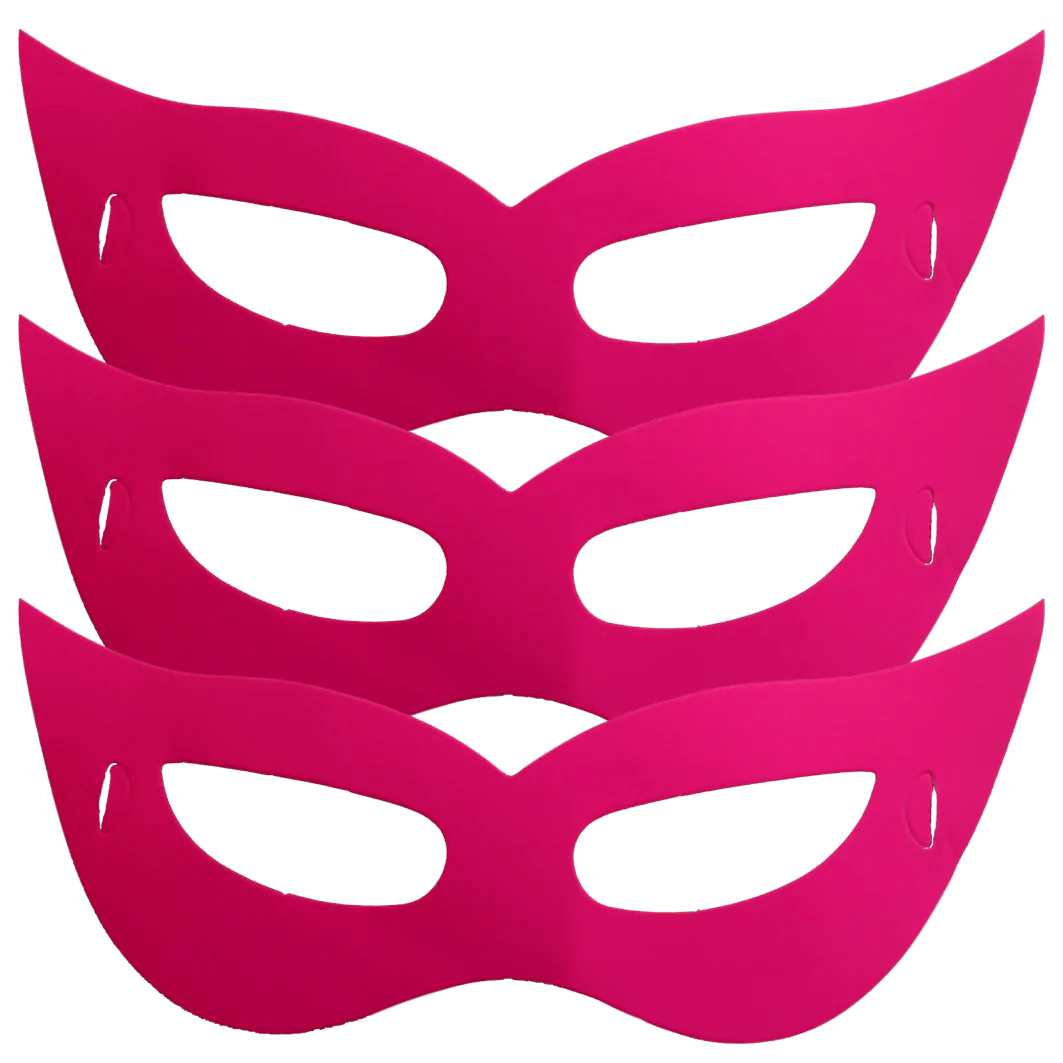Antifaces de colores -  12 unds.