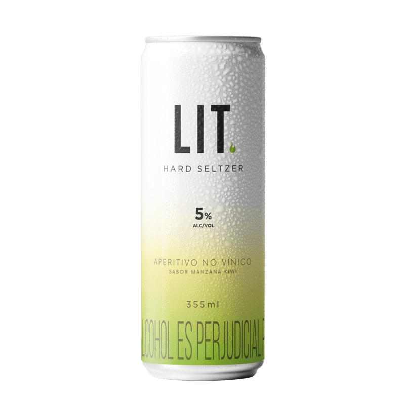 LIT Hard Seltzer Sabor Manzana Kiwi - 269 ml