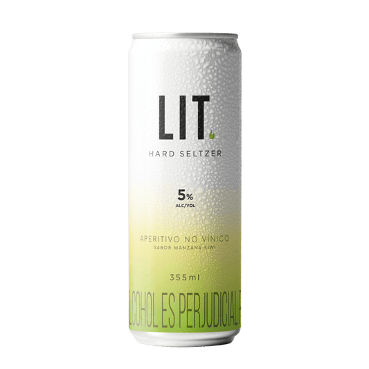 LIT Hard Seltzer Sabor Manzana Kiwi - 269 ml