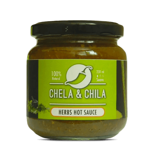 Salsa picante finas hierbas Chela y Chila - 211 ml