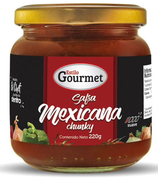 Salsa mexicana chunky Estilo Gourmet - 220 ml.