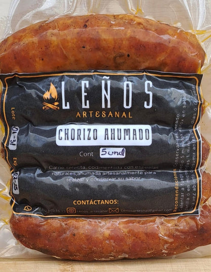 Chorizos de cerdo ahumado