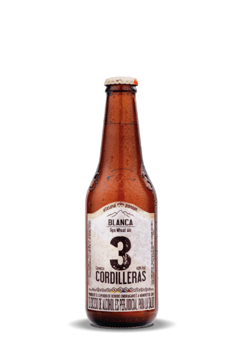 Cerveza 3 Cordilleras Blanca Botella