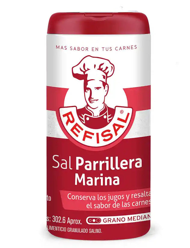 Sal parrillera marina grano mediano REFISAL - 454 g