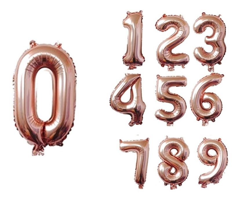 Globos en forma de número - 1 und.
