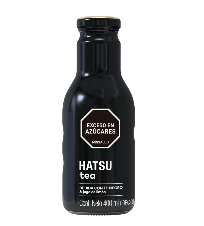 Hatsu té Negro Sabor Té Negro y jugo de limón - 400mL