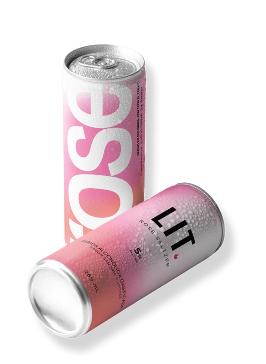 LIT Rosé Seltzer Sabor Sangría Lychee - 269 ml
